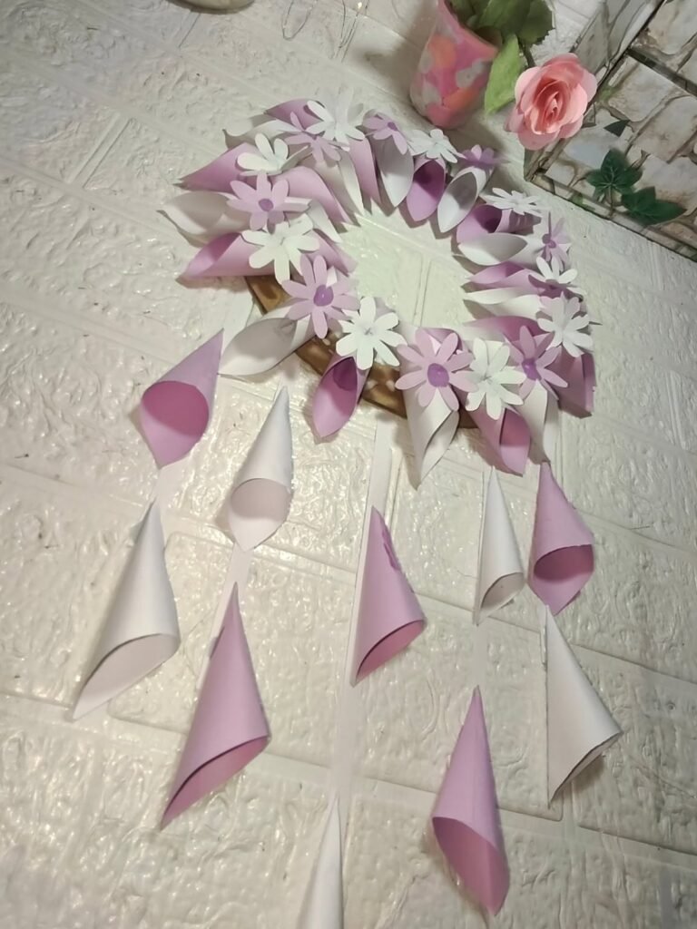 Handmade paper wall hangings