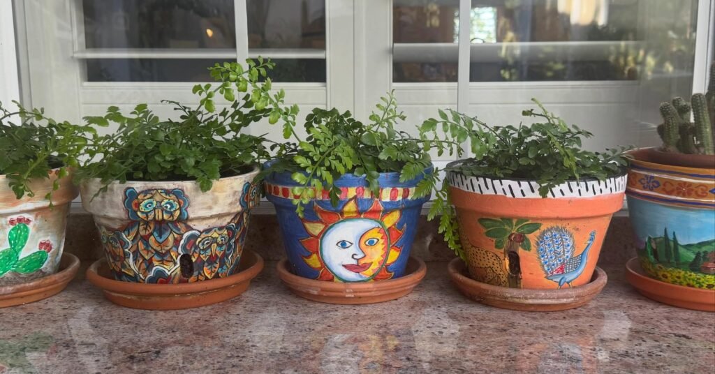 Handmade plant pots and decor