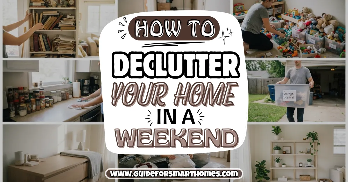 How to Declutter Your Home in a Weekend (A Realistic Hour-by-Hour Plan)