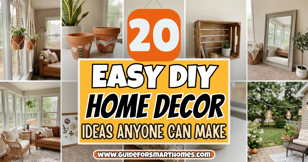 20 Easy DIY Home Decor Ideas Anyone Can Make