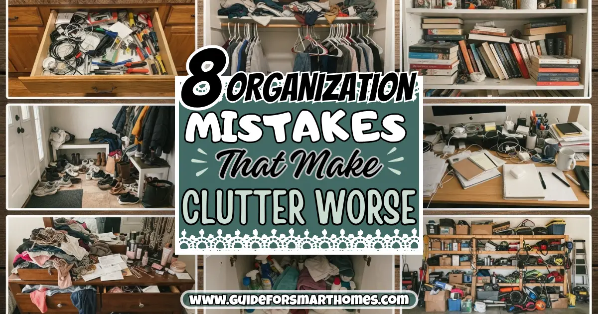 8 Organization Mistakes That Make Clutter Worse (and the Simple Fixes That Actually Work)
